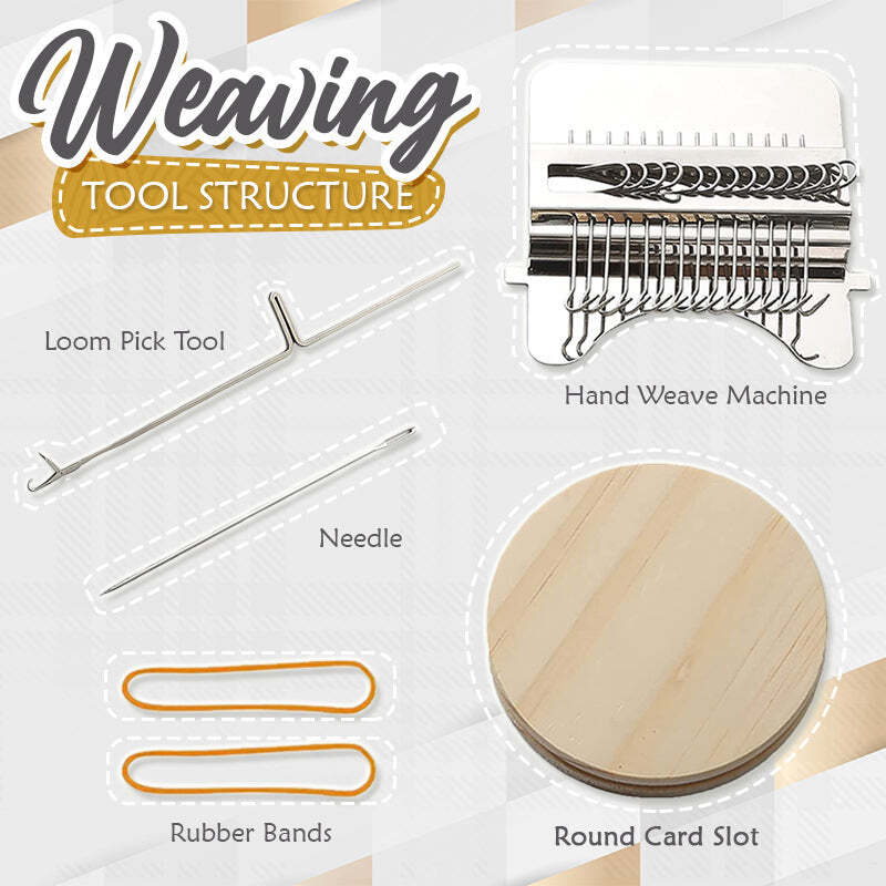 1+1 FREE |Mini DIY Needle and Thread Weaving Tool